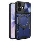 Husa pentru iPhone 17, Techsuit CamGuard Pro, albastru