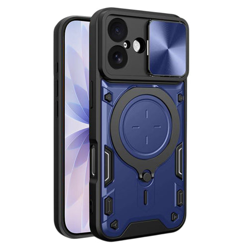 Husa pentru iPhone 17, Techsuit CamGuard Pro, albastru
