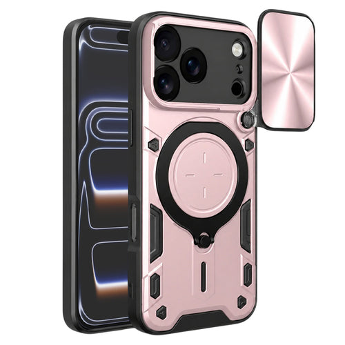 Husa pentru iPhone 17 Pro, Techsuit CamGuard Pro, roz auriu