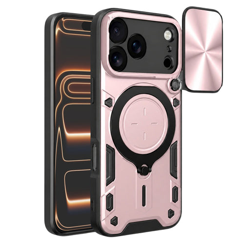 Husa pentru iPhone 17 Pro Max, Techsuit CamGuard Pro, roz auriu