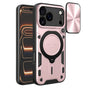 Husa pentru iPhone 17 Pro Max, Techsuit CamGuard Pro, roz auriu