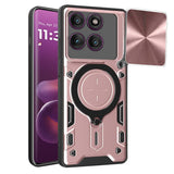 Husa pentru Motorola Edge 60 Pro, Techsuit CamGuard Pro, roz auriu