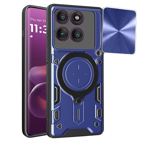 Husa pentru Motorola Edge 60 Pro, Techsuit CamGuard Pro, albastru