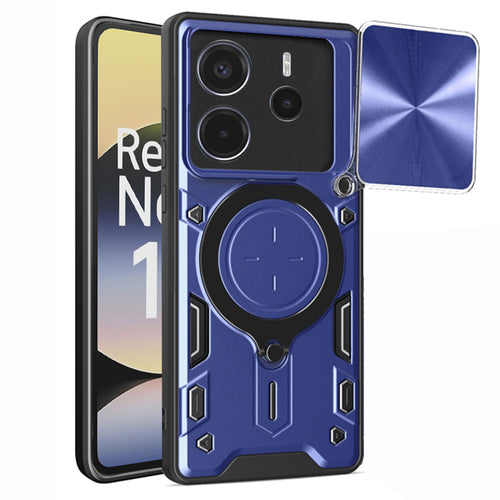 Husa pentru Xiaomi Redmi Note 14 4G (Standard), Techsuit CamGuard Pro, albastru