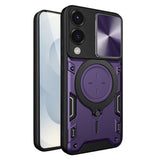 Husa pentru Samsung Galaxy S25 Edge, Techsuit CamGuard Pro, albastru