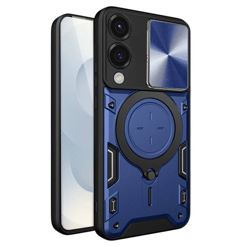 Husa pentru Samsung Galaxy S25 Edge, Techsuit CamGuard Pro, albastru