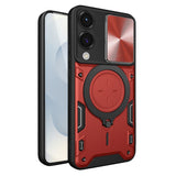 Husa pentru Samsung Galaxy S25 Edge, Techsuit CamGuard Pro, albastru