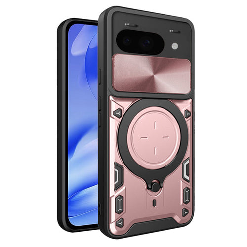 Husa pentru Google Pixel 9a, Techsuit CamGuard Pro, roz auriu