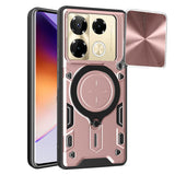 Husa pentru Infinix Note 40 Pro+, Techsuit CamGuard Pro, roz auriu