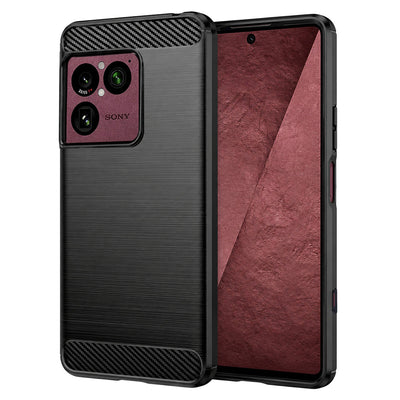 Husa pentru Sony Xperia 1 Viii, Techsuit Carbon Silicone, negru