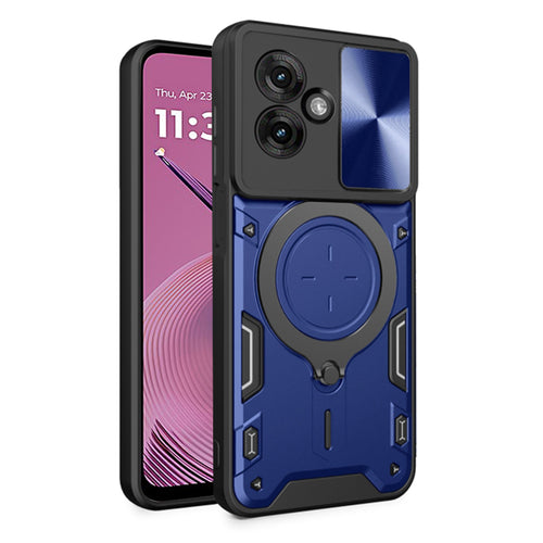 Husa pentru Motorola Moto G55, Techsuit CamGuard Pro, albastru