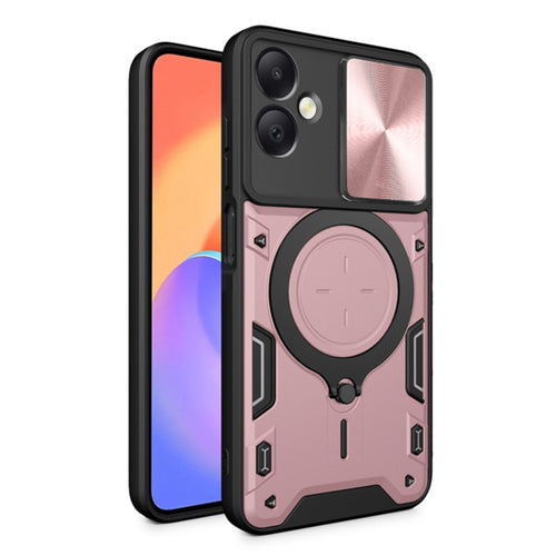 Husa pentru Samsung Galaxy A06 4G, Techsuit CamGuard Pro, roz auriu