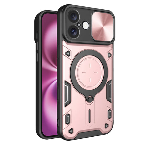 Husa pentru iPhone 16 Plus, Techsuit CamGuard Pro, roz auriu