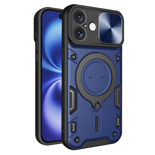 Husa pentru iPhone 16, Techsuit CamGuard Pro, albastru