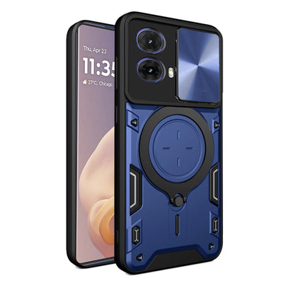 Husa pentru Motorola Moto G85, Techsuit CamGuard Pro, albastru