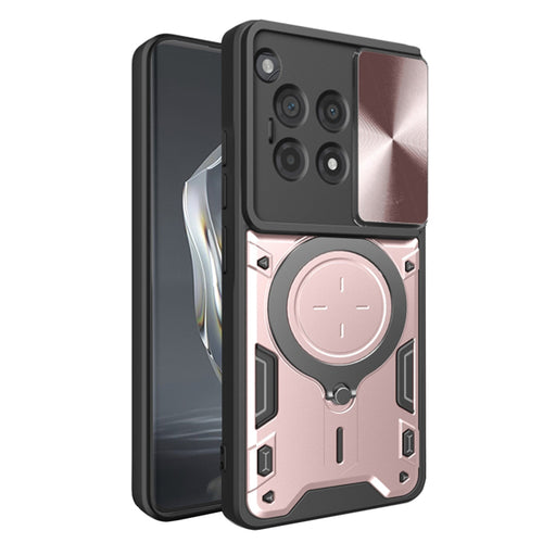 Husa pentru OnePlus 12R, Techsuit CamGuard Pro, roz auriu