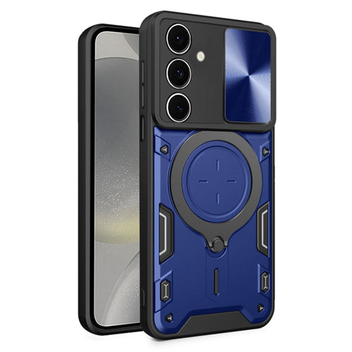 Husa pentru Samsung Galaxy S24, Techsuit CamGuard Pro, albastru