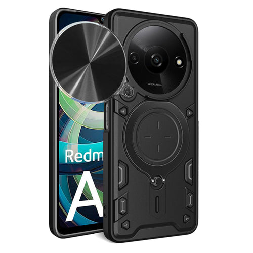 Husa pentru Xiaomi Redmi A3, Techsuit CamGuard Pro, negru