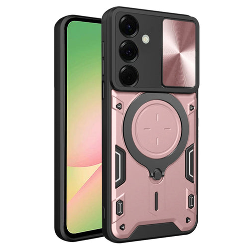 Husa pentru Samsung Galaxy A56 5G, Techsuit CamGuard Pro, roz auriu