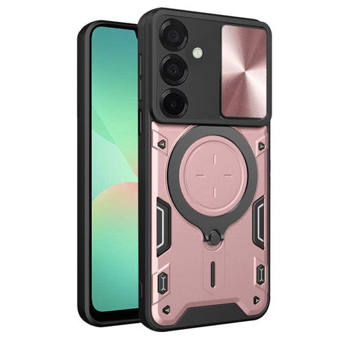 Husa pentru Samsung Galaxy A26 5G, Techsuit CamGuard Pro, roz auriu