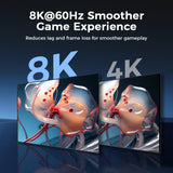 Cablu audio Techsuit Premium Video Cable NexusVision Pro (CX3), HDMI to HDMI 2.1, UHD 8K@60Hz, 48Gbps, Reinforced Design, 2m, gri
