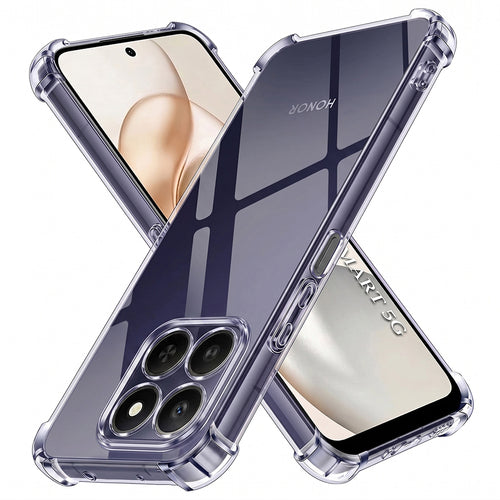 Husa pentru Honor 400 Smart 5G, Techsuit Shockproof Clear Silicone, fumuriu