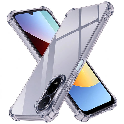 Husa pentru Xiaomi Redmi A7 Pro 4G, Techsuit Shockproof Clear Silicone, fumuriu