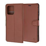 Husa pentru Motorola Edge 70 Fusion, Techsuit Leather Folio, maro