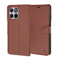 Husa pentru Motorola Edge 70 Fusion, Techsuit Leather Folio, maro