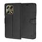 Husa pentru Motorola Signature, Techsuit Leather Folio, negru