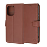 Husa pentru OPPO A6 Pro 4G, Techsuit Leather Folio, maro