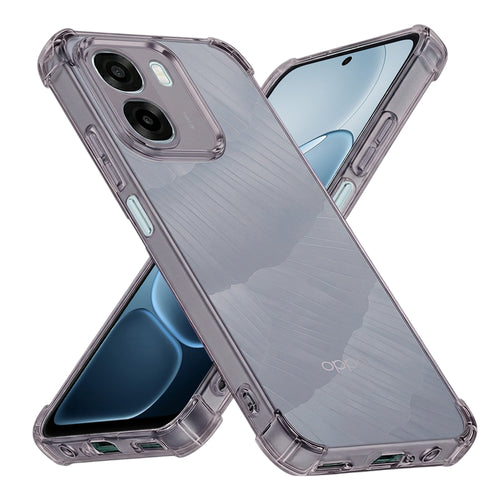 Husa pentru OPPO A6x 4G, Techsuit Shockproof Clear Silicone, fumuriu