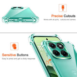 Husa pentru Motorola Edge 70 Fusion, Techsuit Shockproof Clear Silicone, transparenta
