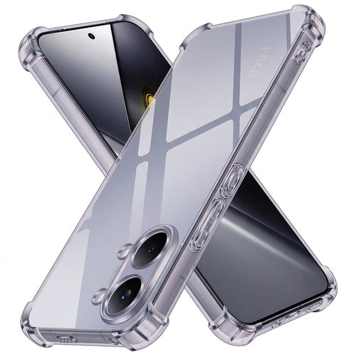 Husa pentru Xiaomi POCO X8 Pro Max, Techsuit Shockproof Clear Silicone, fumuriu