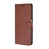 Husa pentru Xiaomi Redmi A7 Pro 4G, Techsuit Leather Folio, maro