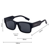 Ochelari de soare Techsuit Polarized Sunglasses (8485), polarizati, UV400, negru