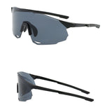 Techsuit Bike Glasses (8853), pentru Cycling, Sport Outdoor Activities, TR90 Frame, Unisex, Black / Argintiu