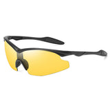 Techsuit Bike Glasses (1806), pentru Cycling and Sport Outdoor Activities, cu UV Protection, Unisex, Black / Galben
