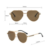 Ochelari de soare Techsuit Premium Polarized Sunglasses (8622), polarizati, UV400, maro