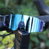 Techsuit Kids Polarized Ochelari de soare (R601), UV Protection, Gray Lens, TR Frame, Sport Design, Black / Verde