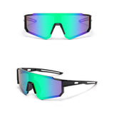 Techsuit Kids Polarized Ochelari de soare (R601), UV Protection, Gray Lens, TR Frame, Sport Design, Black / Verde