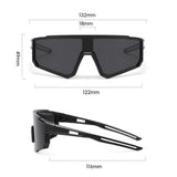 Techsuit Kids Polarized Ochelari de soare (R601), UV Protection, Gray Lens, TR Frame, Sport Design, Black / Orange / Galben