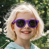 Ochelari de soare Techsuit Premium Kids Sunglasses (616), polarizati, UV400, albastru;galben