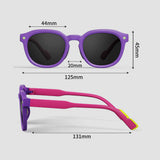 Ochelari de soare Techsuit Premium Kids Sunglasses (616), polarizati, UV400, albastru;galben