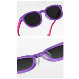 Ochelari de soare Techsuit Premium Kids Sunglasses (616), polarizati, UV400, albastru;galben