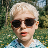 Ochelari de soare Techsuit Premium Kids Sunglasses (616), polarizati, UV400, roz;mov