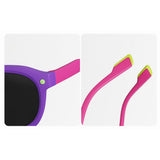 Ochelari de soare Techsuit Premium Kids Sunglasses (616), polarizati, UV400, roz;mov