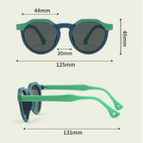 Techsuit Kids Polarized Ochelari de soare (601), UV Protection, Gray Lens, Tpee Frame, Green / Albastru