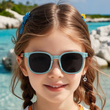 Ochelari de soare Techsuit Kids Polarized Sunglasses (9694), polarizati, UV400, multicolor;bleu
