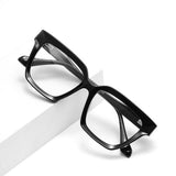 Techsuit Anti-Blue Light Glasses Reflex PC (LS083), pentru Women, Oversized, Square, Negru